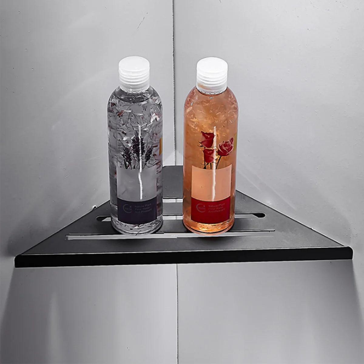 DecorBites™ Stainless Steel Corner Shower Shelf Organizer
