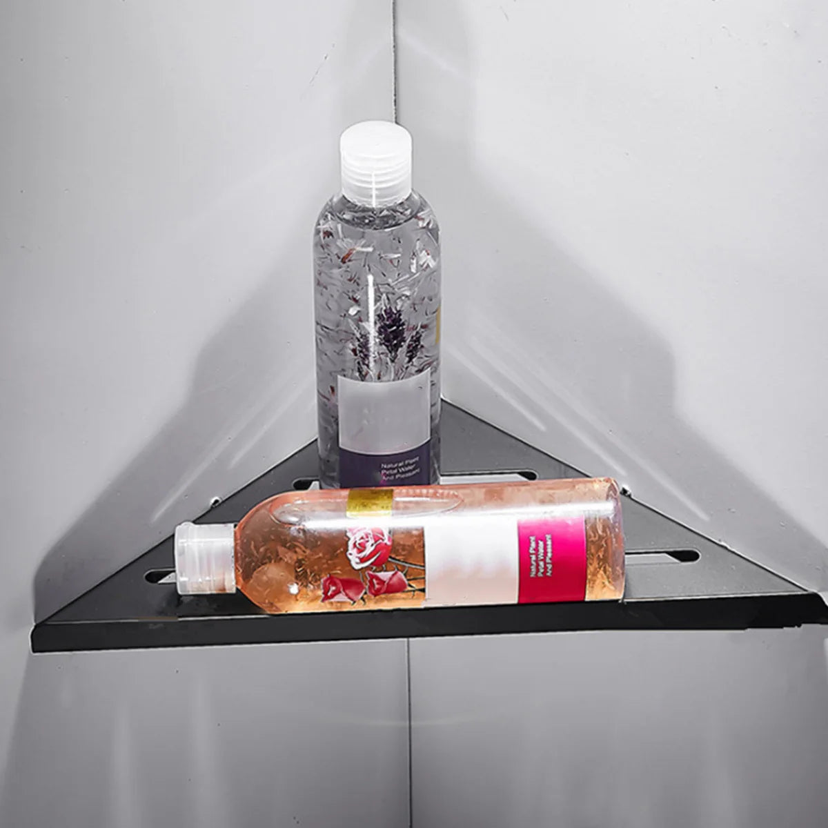 DecorBites™ Stainless Steel Corner Shower Shelf Organizer