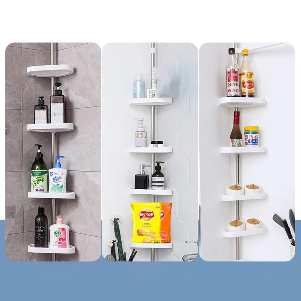 DecorBites™ Telescopic Shower Rack Organizer - Rust-Proof Stainless Steel