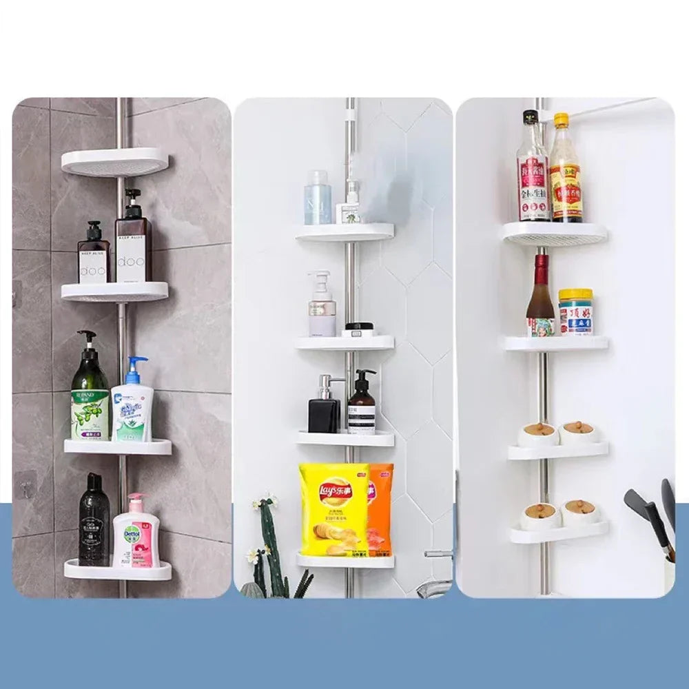 DecorBites™ Telescopic Shower Rack Organizer - Rust-Proof Stainless Steel