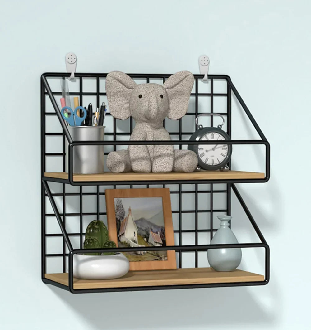 DecorBites™ Wall Mounted Storage Shelves and Baskets
