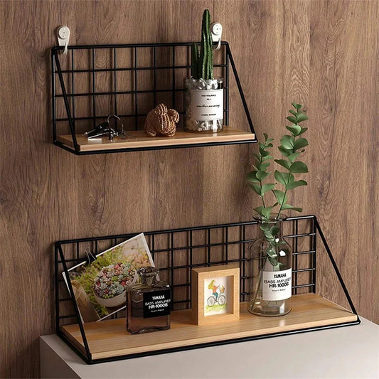 DecorBites™ Wall Mounted Storage Shelves and Baskets