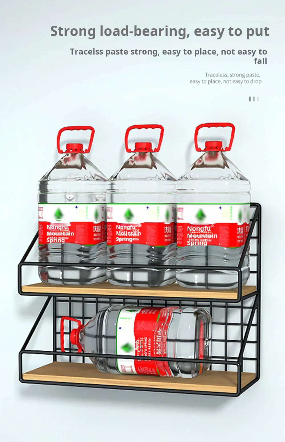 DecorBites™ Wall Mounted Storage Shelves and Baskets
