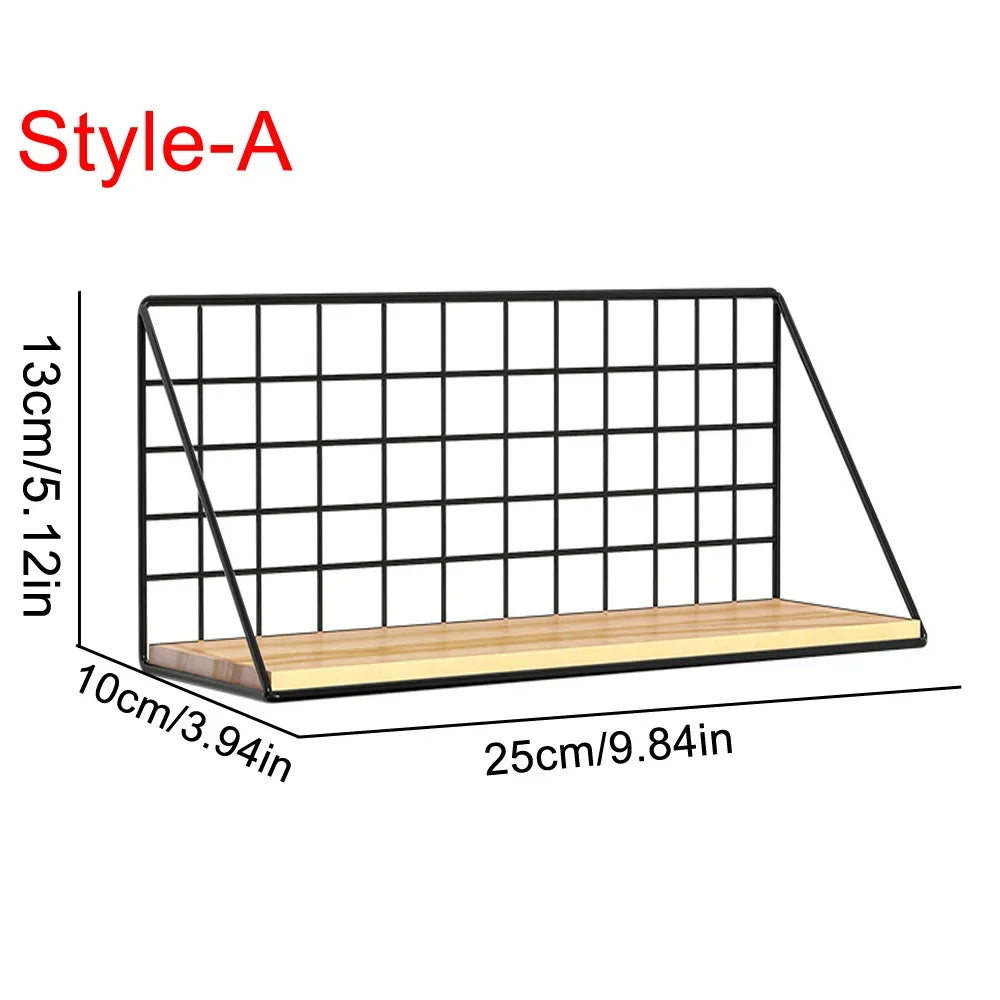 DecorBites™ Wall Mounted Storage Shelves and Baskets