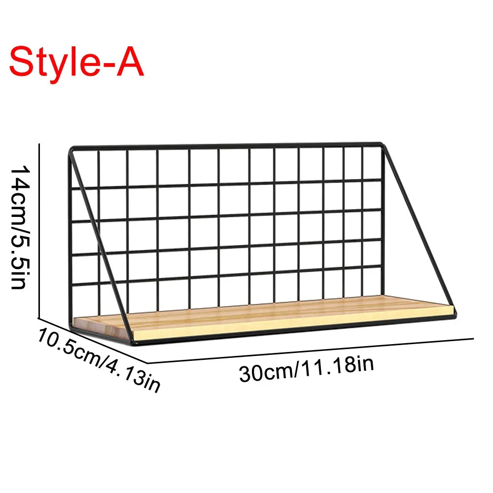DecorBites™ Wall Mounted Storage Shelves and Baskets