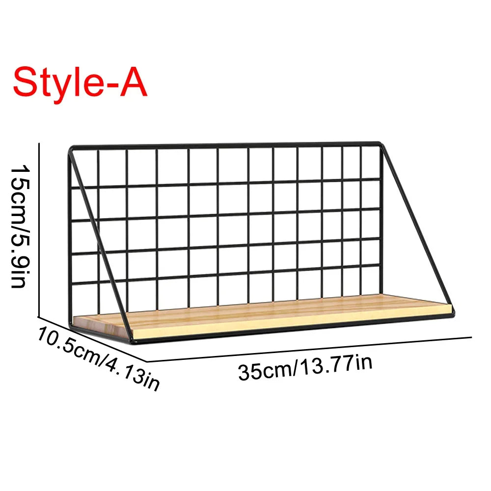 DecorBites™ Wall Mounted Storage Shelves and Baskets