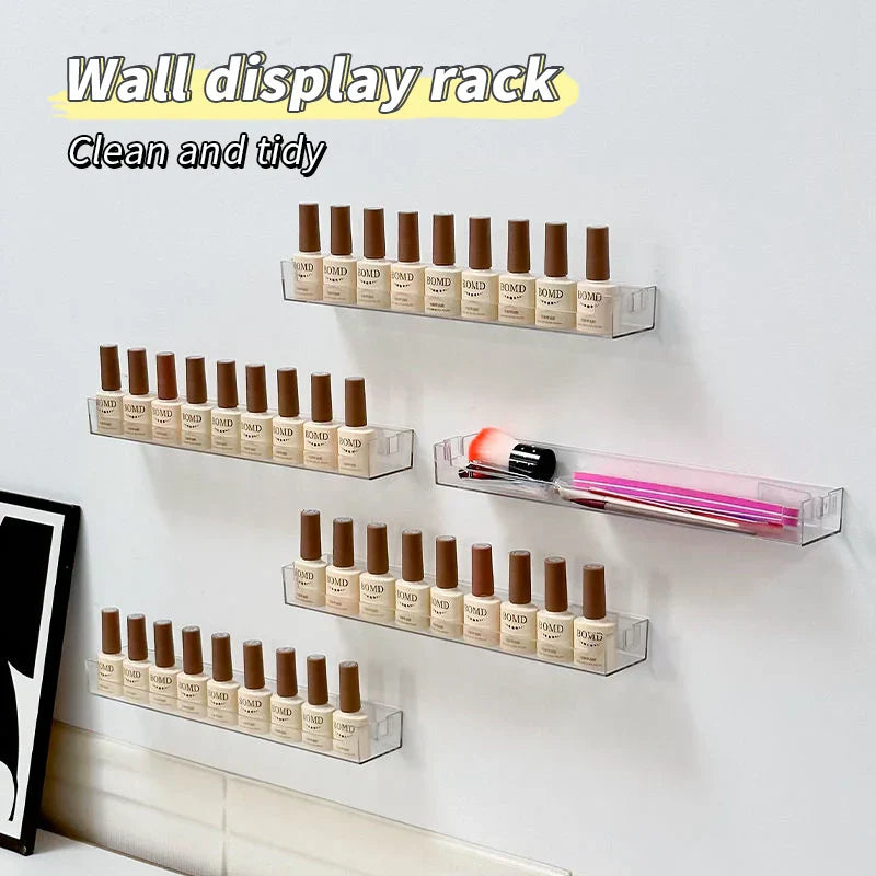DecorBites™ Wall Mounted Transparent Storage Rack for Figures