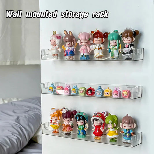 DecorBites™ Wall Mounted Transparent Storage Rack for Figures