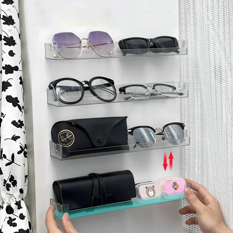 DecorBites™ Wall Mounted Transparent Storage Rack for Figures