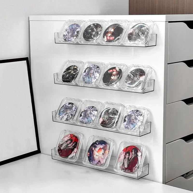 DecorBites™ Wall Mounted Transparent Storage Rack for Figures