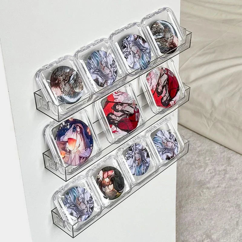 DecorBites™ Wall Mounted Transparent Storage Rack for Figures
