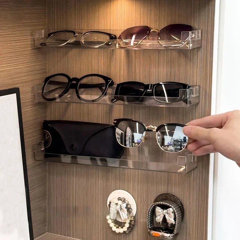 DecorBites™ Wall Mounted Transparent Storage Rack for Figures