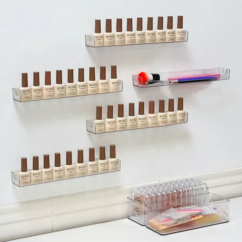 DecorBites™ Wall Mounted Transparent Storage Rack for Figures