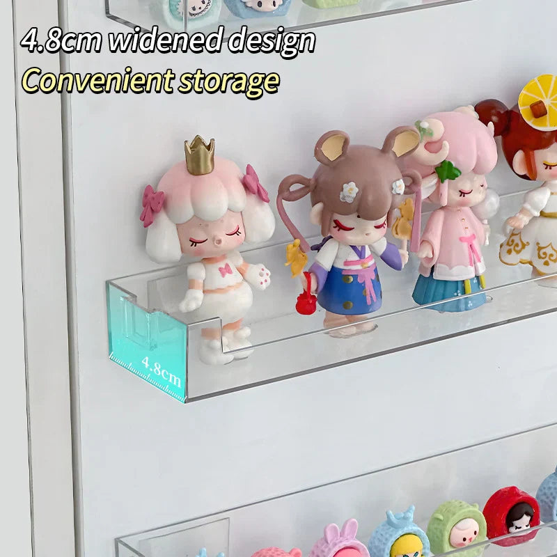 DecorBites™ Wall Mounted Transparent Storage Rack for Figures