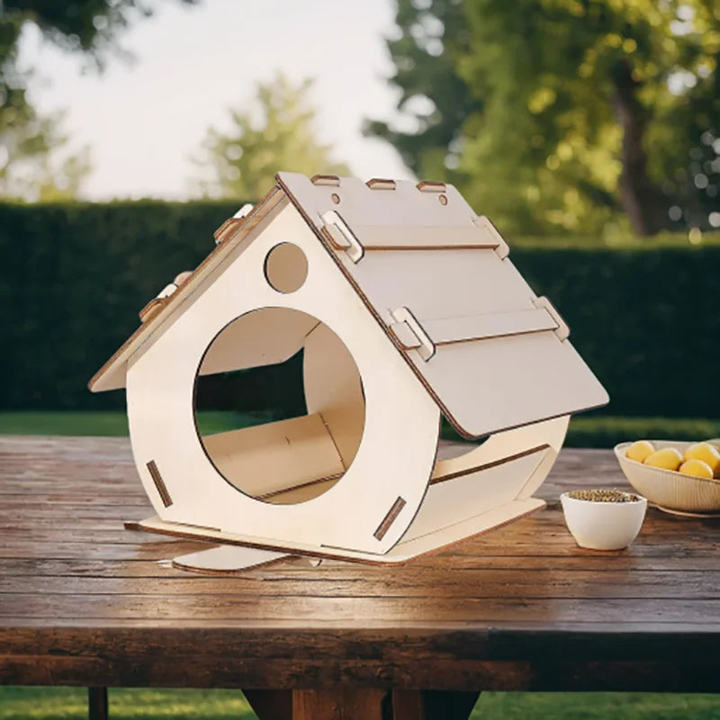 DecorBites™ Wooden Bird Feeders - DIY Outdoor Aviary