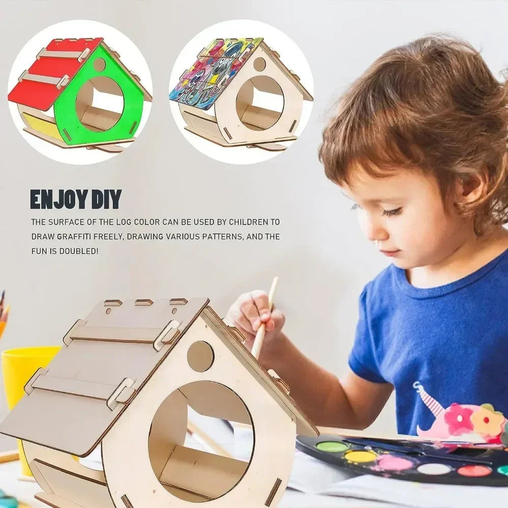 DecorBites™ Wooden Bird Feeders - DIY Outdoor Aviary