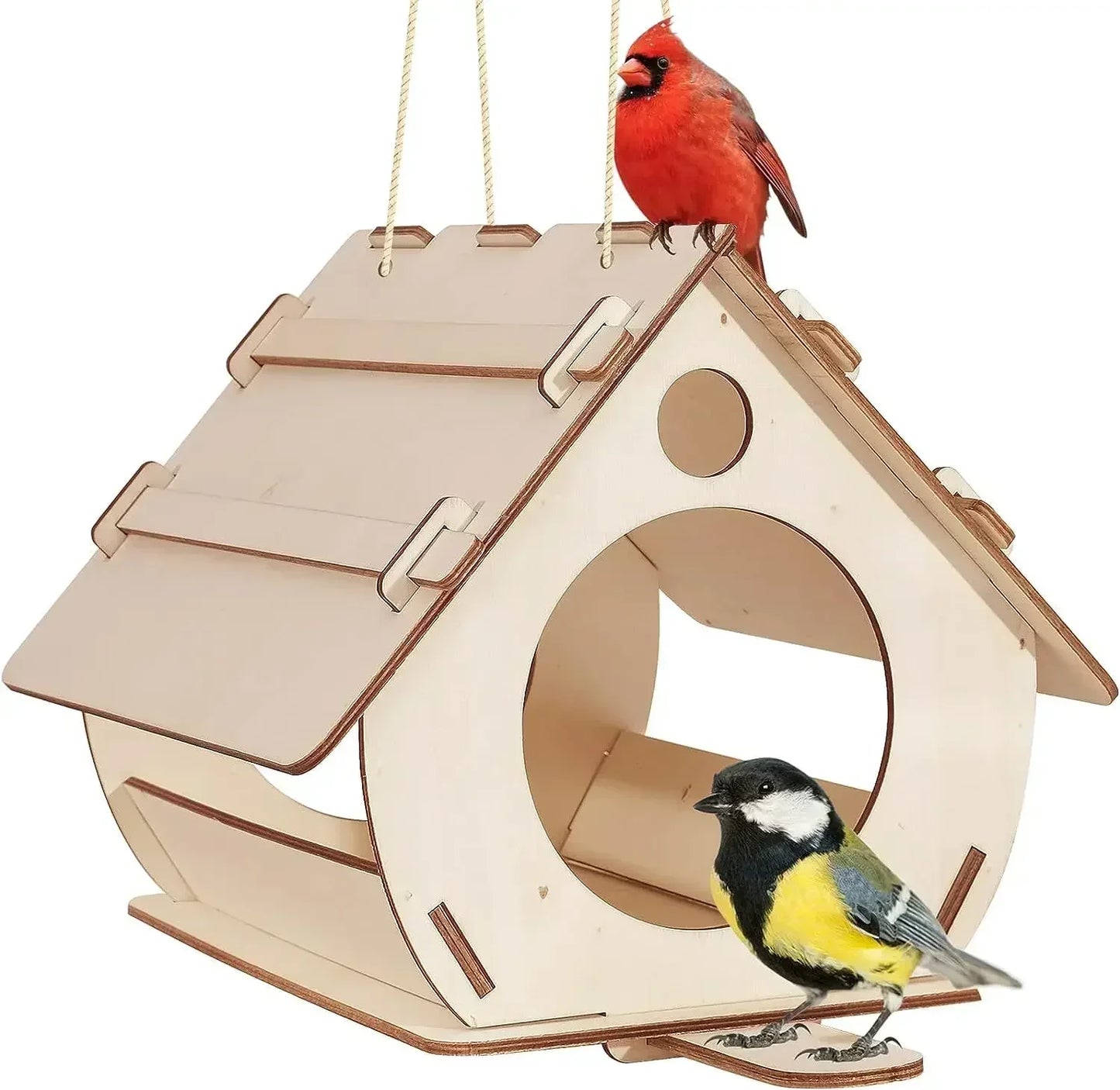 DecorBites™ Wooden Bird Feeders - DIY Outdoor Aviary
