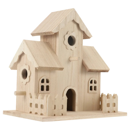 DecorBites™ Wooden Bird Nest Box Garden Decor